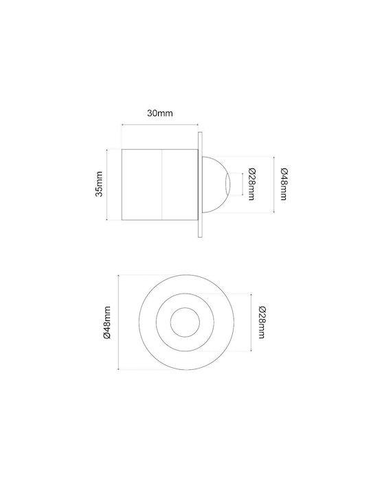 SLV Spot Încastrat 5x5cm