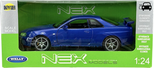 Welly Gt-r Количка Мащаб 1:24
