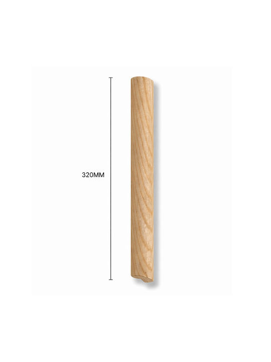 Finetto Möbelgriff aus Massiv Eichenholz mit Lochabständen 640mm 273-UPR0311#64