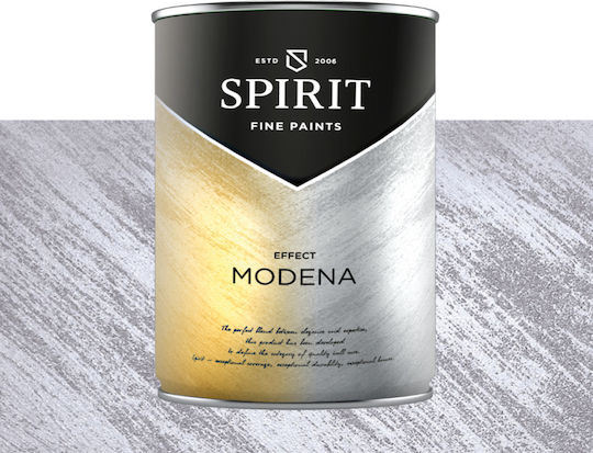 Декоративна Боя Spirit Modena Pearl Пигменти Ефект Четка 1л Сив Бетон