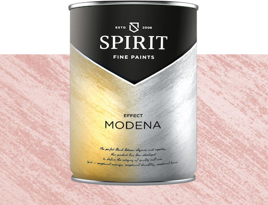 Декоративна Боя Spirit Modena Pearl Пигменти Ефект Четка 1л Розова Пепел