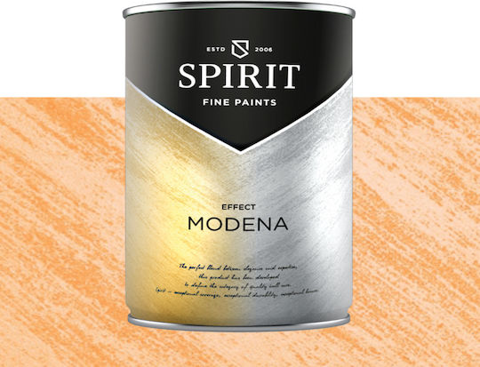 Декоративна Боя Spirit Modena Кварцов Пясък Перлени Пигменти 1л Оранжев