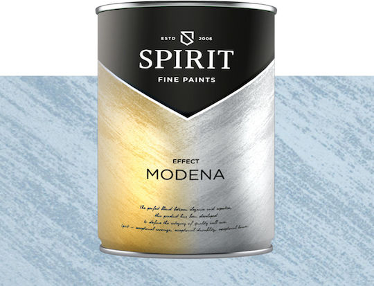 Декоративна Боя Spirit Modena Перлени Пигменти Ефект Четка 1л Прахосиньо