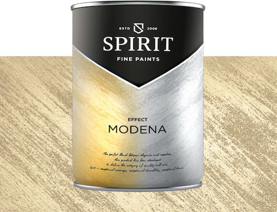 Декоративна Боя Spirit Modena Pearl Пигменти Ефект Четка 1л Перлен Златист