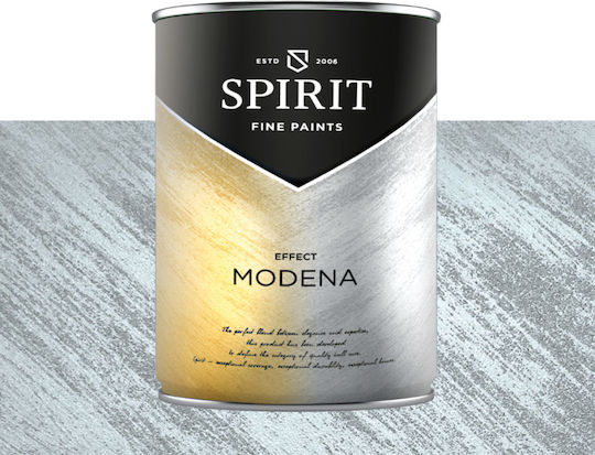Декоративна Боя Spirit Modena Pearl Пигменти Ефект Четка 1л Светлосин Меланж