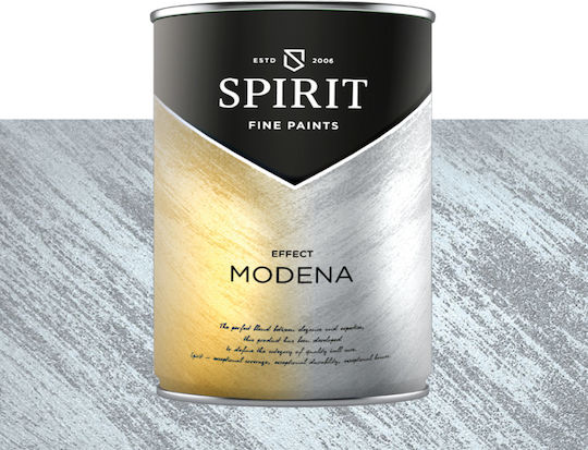 Декоративна Боя Spirit Modena Pearl Пигменти Ефект Четка 2.5л Светлосиня