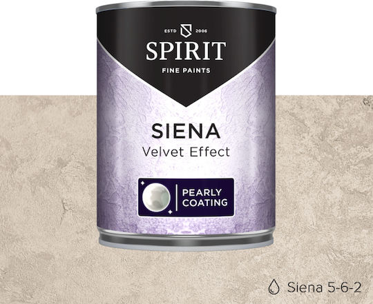 Декоративна Мазилка Spirit Siena Velvet Облак Ефект Перлен Блясък 1л Светлобежов