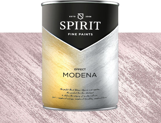 Декоративна Боя Spirit Modena Pearl Пигменти Ефект Четка 1л Розов Прах
