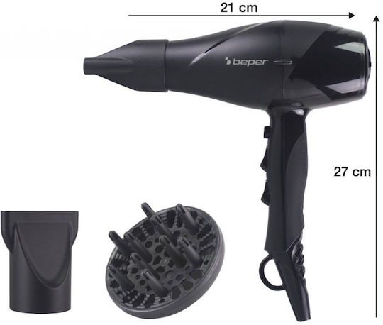 Beper Professional Hair Dryer with Diffuser 2200W