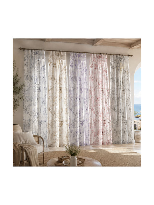My Home Luxury Perdea cu bandă Violet 270x270cm