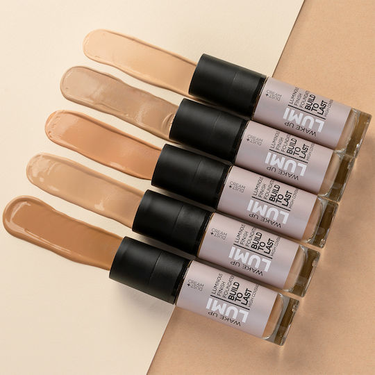 Dust+Cream Wake Up & Lumi Ликвиден фон дьо тен No 01 Porcelain 30ml
