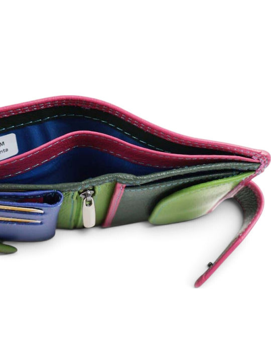 Leder Damenbrieftasche Fuchsie