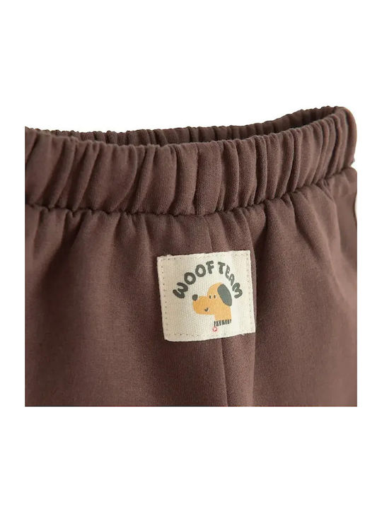 Kinder Sweatpants Set Braun