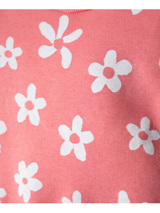 Kids Sweatpants Set Coral 2 Pieces