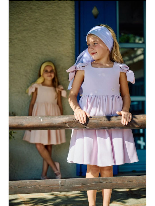 Girls Dress Short Sleeve Lilac