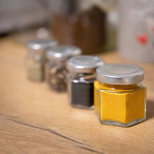 50ml Hexagonal Glass Jar Spices Honey