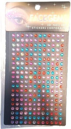 Mehrfarbige 3d Diamanten Körper-Aufkleber