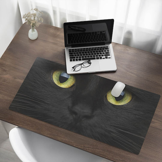 Non-Slip Mouse Pad Gaming Cat Close-Up 100x50 Cm