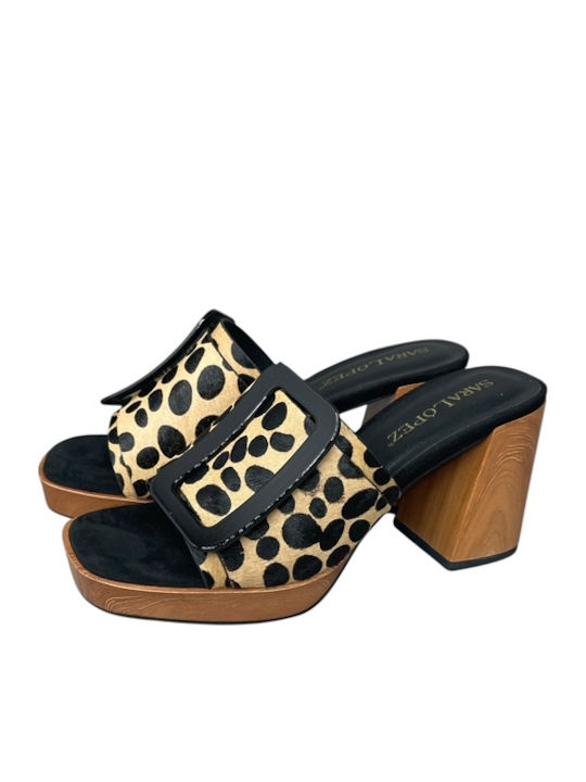 Mules With Heel Animal GY-08486-500-2