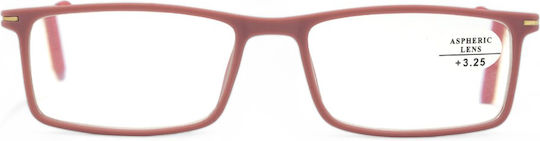 Optosquad Women Reading Glasses +3.25 In Orange Colour 8777-3