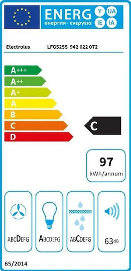 Electrolux Electrolux Abzugshaube Mit Mechanismus Der Absorption 52cm Schwarz