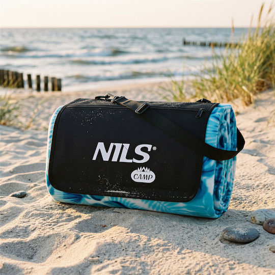 Nils Picnic Blanket 200x200cm in Light Blue Colour
