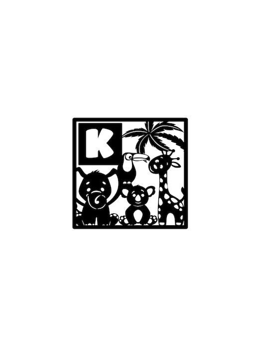 Jungle Friends Children’s Wall Decor Monogram