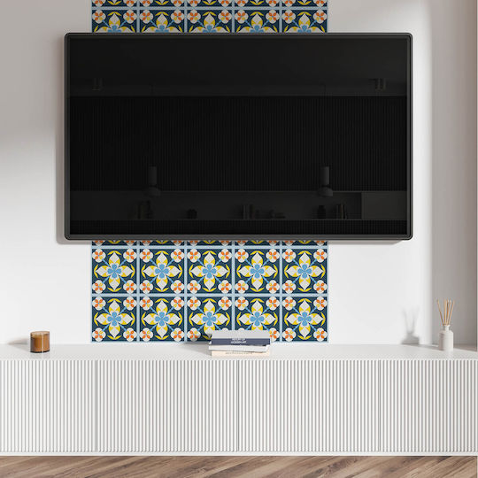 Coloray Vinylboden Set Mit Einfacher Installation Blumenmuster Hintergrund 20x20x20 cm