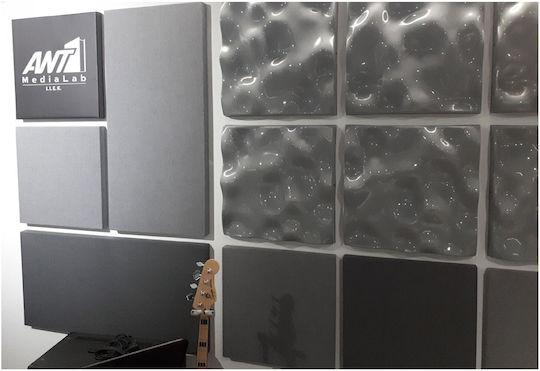 Alphacoustic Oceanos Sound Diffuser (1pcs) in Design Wave 60cm x 60cm x 110mm in Gray Color