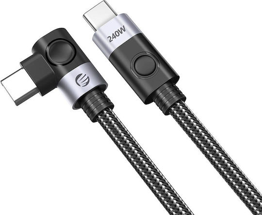 Orico Angle (90°) Cable USB-C Male - USB-C 240W PD Black 0.5m