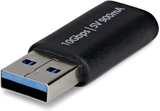 StarTech USB 2.0 Cable USB-C male - USB-C 60W PD Μαύρο 0.15m USB2CC15CMNCBR