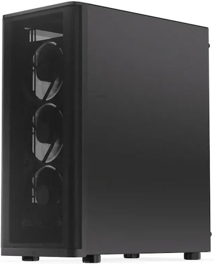 Endorfy Ventum 400 Air Gaming Midi Tower Κουτί Υπολογιστή με Πλαϊνό Παράθυρο Μαύρο