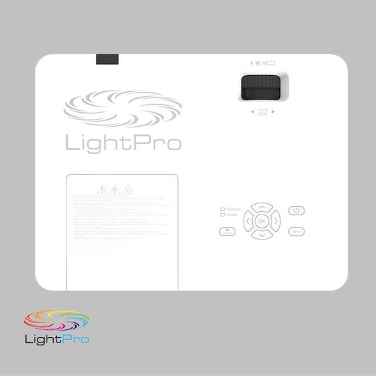 InFocus Lightpro LCD IN1049 Проектор LCD Full HD Обикновена лампа с вградени високоговорители Бял