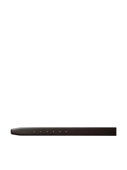 Men's Leather Knitted Black Belt
