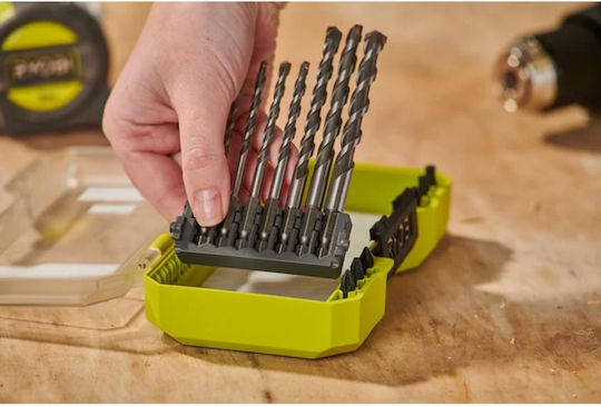 247353 Σετ Τρυπανιών Κομματιών Σκυροδέματος Ryobi 13 Τεμάχια Rarxm7