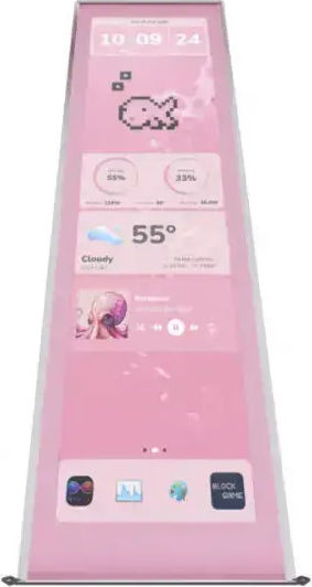 Hyte Y70 Touch Display Upgrade Strawberry Milk 36.8 Cm 14.5 Inch Pink 14.5-inch Touchscreen