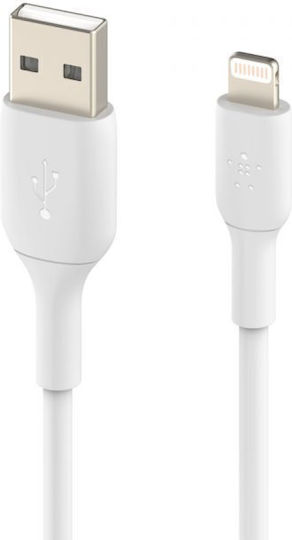Belkin USB-A to Lightning Cable Λευκό 2m (17754)