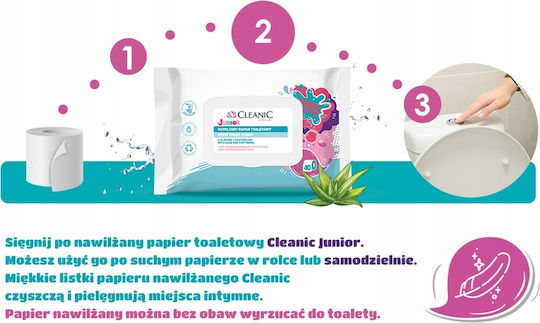 029151 Șervețele Umede Hh Cleanic Junior 40 Bucăți Cutie Rpp