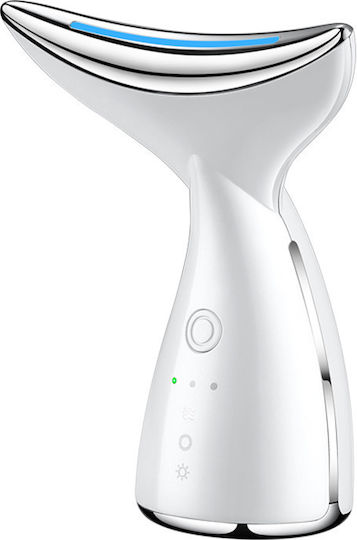 Arvada Beautypro G79 Aparat de Masaj pentru Față și Gât 3 Moduri de Funcționare Încălzire la 45°C Vibrații de Înaltă Frecvență Încărcare USB Baterie de 500 mAh Alb