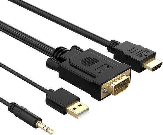 Orico XD-VATH VGA / HDMI / 3.5mm Male to VGA / HDMI / 3.5mm Female Converter