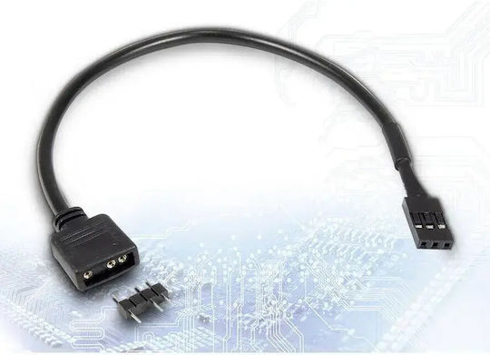 Inter-tech Cable 1x 3pin 5v RGB > 1x VDG Connector 20cm Retail