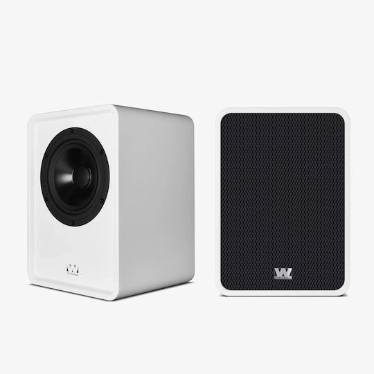Wharfedale Denton 1S Pair of Hi-Fi Bookshelf Speakers 100W 2-Way W23.6xD22.9xH33cm White