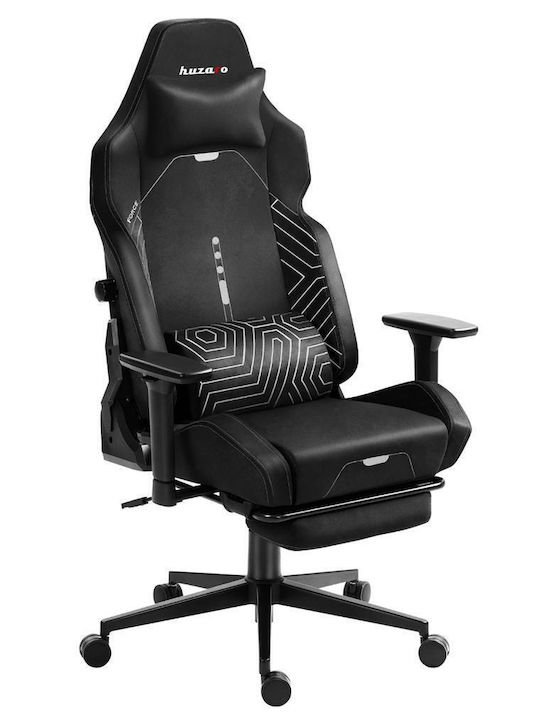 Huzaro Force 8.1 Fabric Gaming Chair with Adjustable Arms and Footstool Black