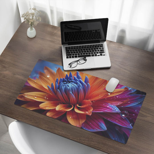 Mouse Pad Birou Tastatură Laptop Floare Picături 90x45 Cm