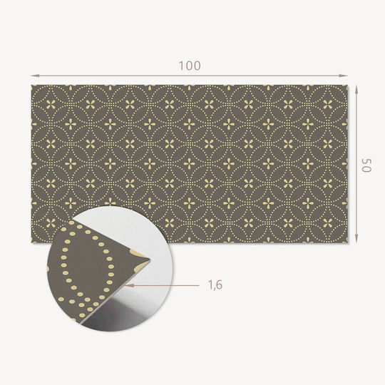 Panou PVC Model Decorare Ușoară Sală De Mese 100x50 cm Model Flori Delicate