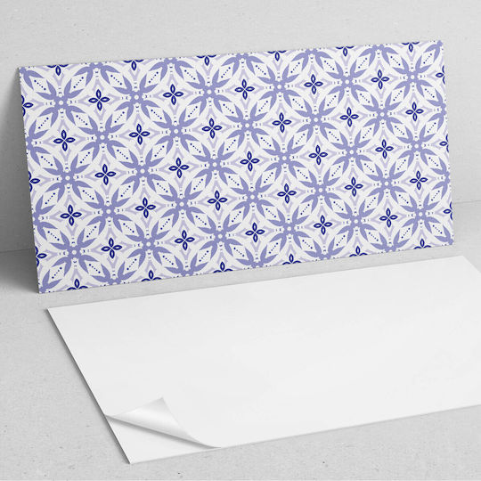 Vinyl Panel Sticker Hallway 120x60 Cm Geometric Pattern Flowers