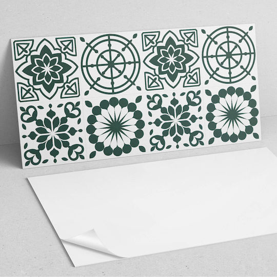 Vinyl Panel Sticker Living Room 120x60 Cm Flowers Geometric Designs
