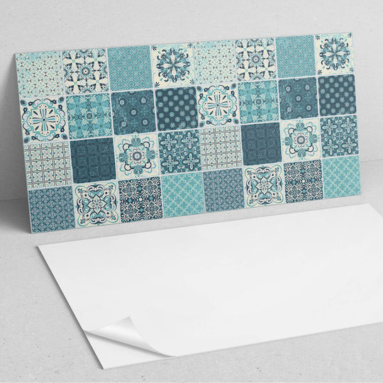Wandsticker & Wandgemälde Vinyl Panel Moderne Innendekoration 100x50 cm Geometrische Mosaik Designs