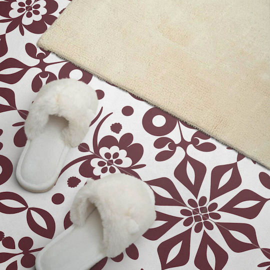 Gedrucktes Wandpaneel Vinyl Esszimmer 100x50 cm Blumendesign Blätter