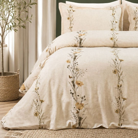 Şaheser Set Huse Pentru Pilote Dublu 200x220cm Bej